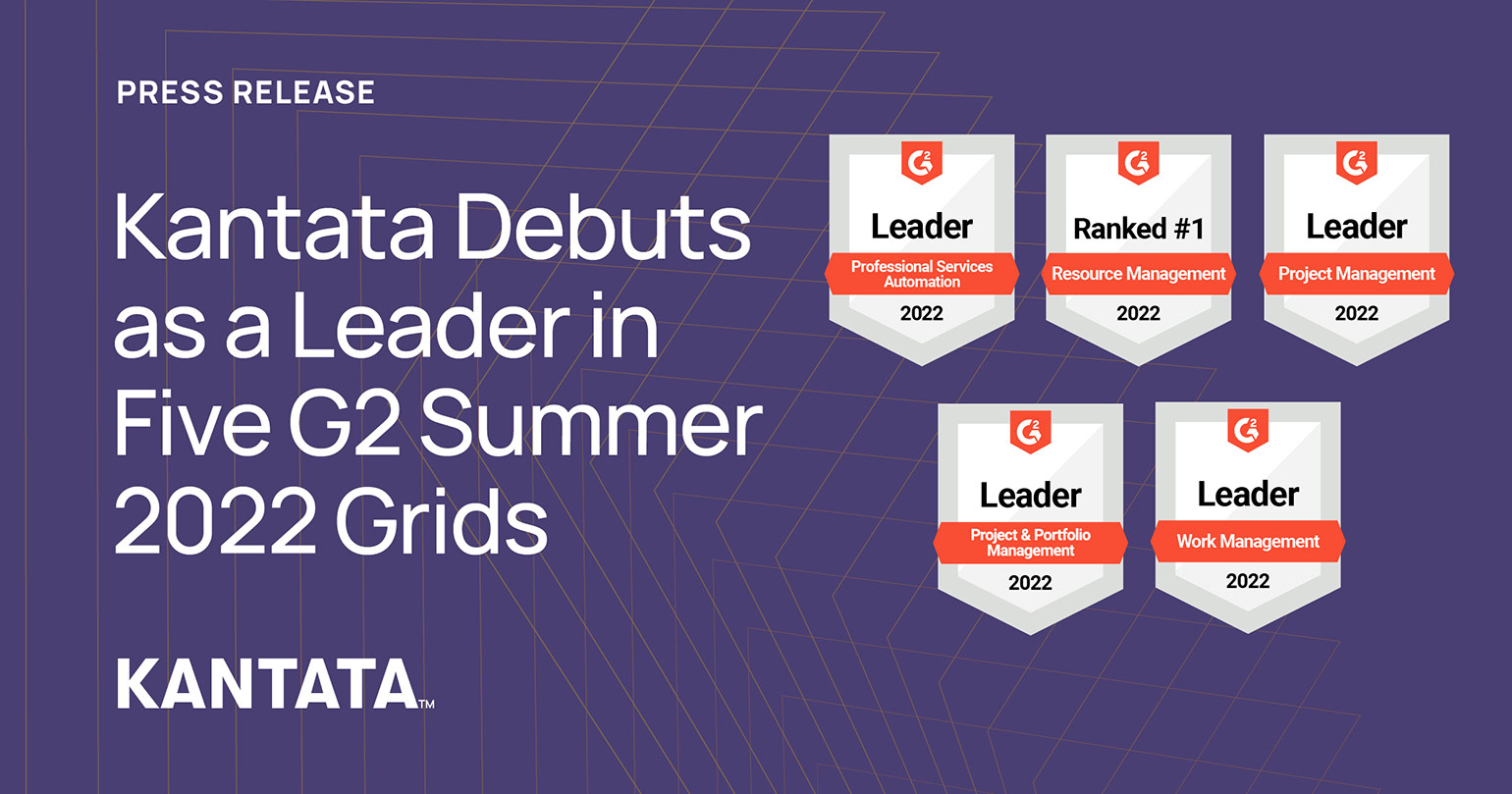 Kantata Debuts as a Leader in Five G2 Summer 2022 Grids